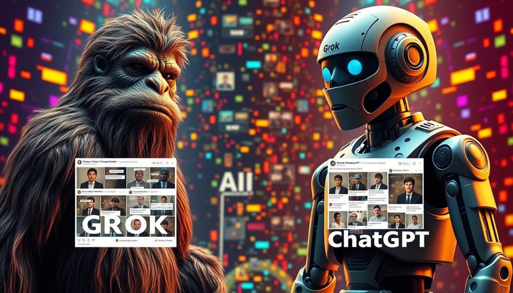 сравнение мемов о Grok и ChatGPT сравнение мемов о Grok и ChatGPT